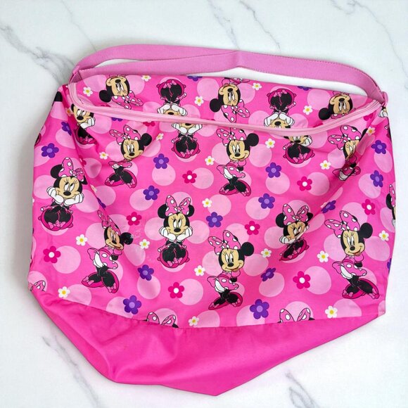 Disney Minnie Mouse Hot Pink Comforter Reversible Twin/Full with carrying Bag - Picture 7 of 12